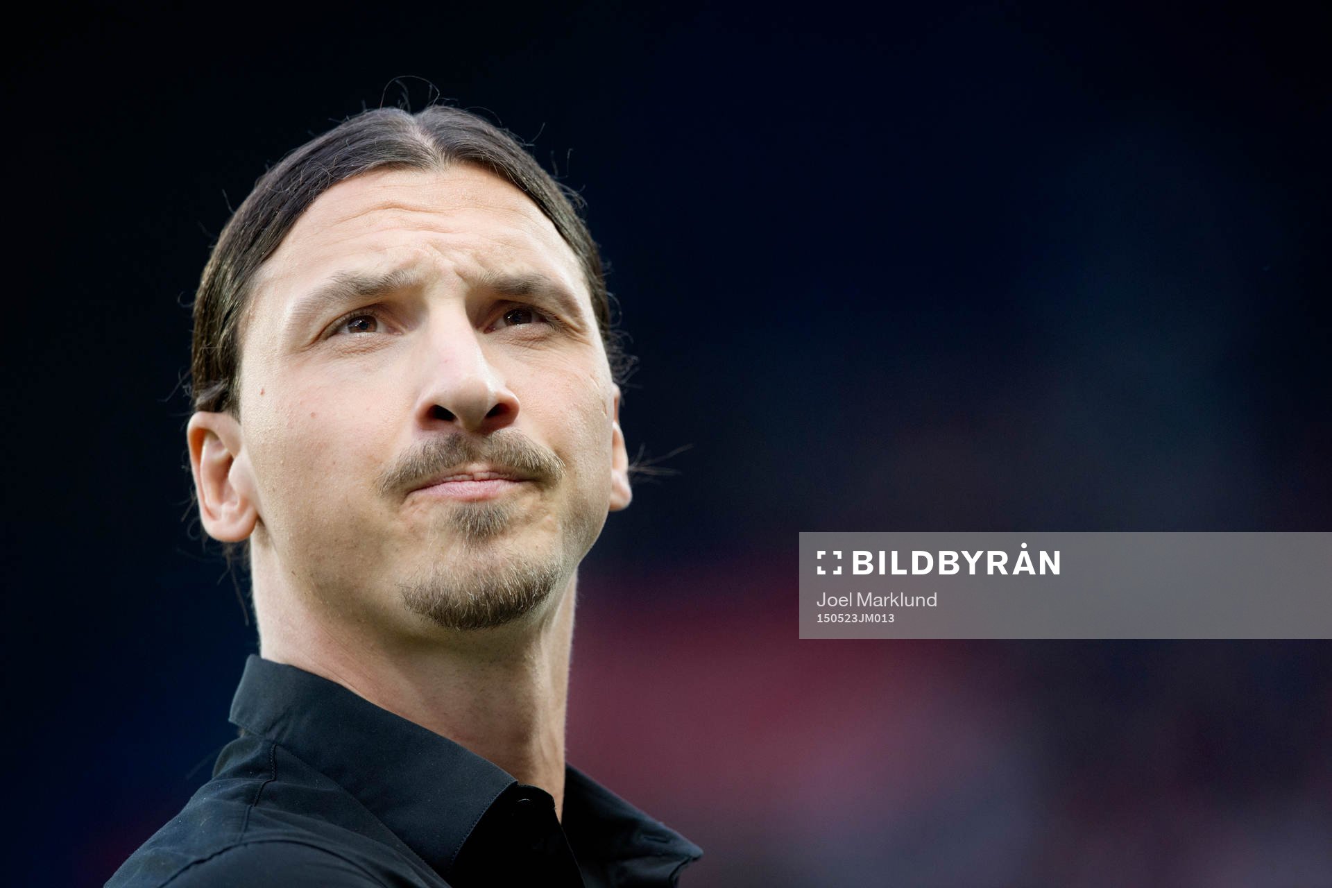 PSG:s Zlatan Ibrahimovic före fotbollsmatchen i Ligue 1 mellan Paris SG och Reims den 23 maj 2015 i Paris.