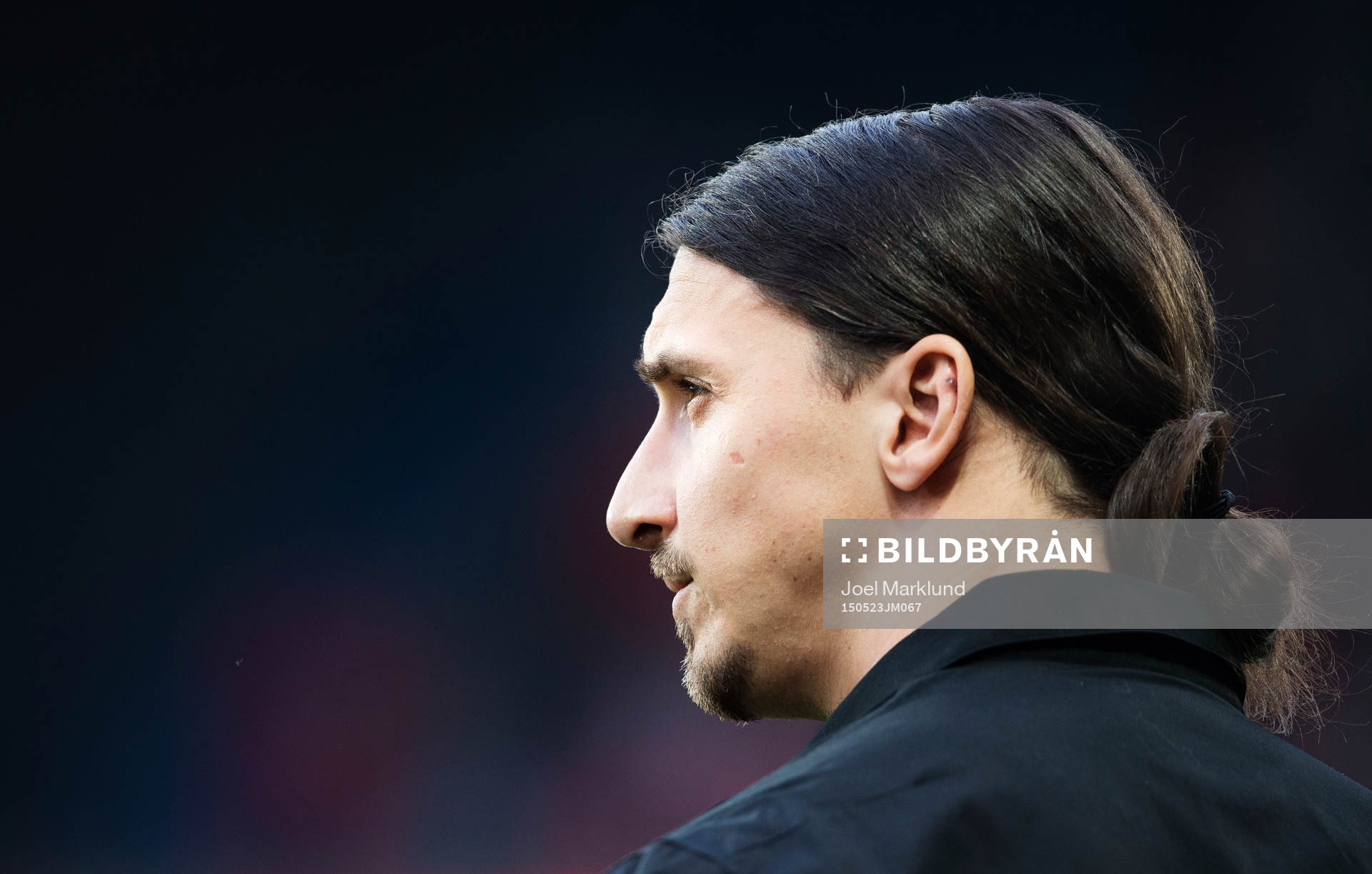 s Zlatan Ibrahimovic med en hästsvans