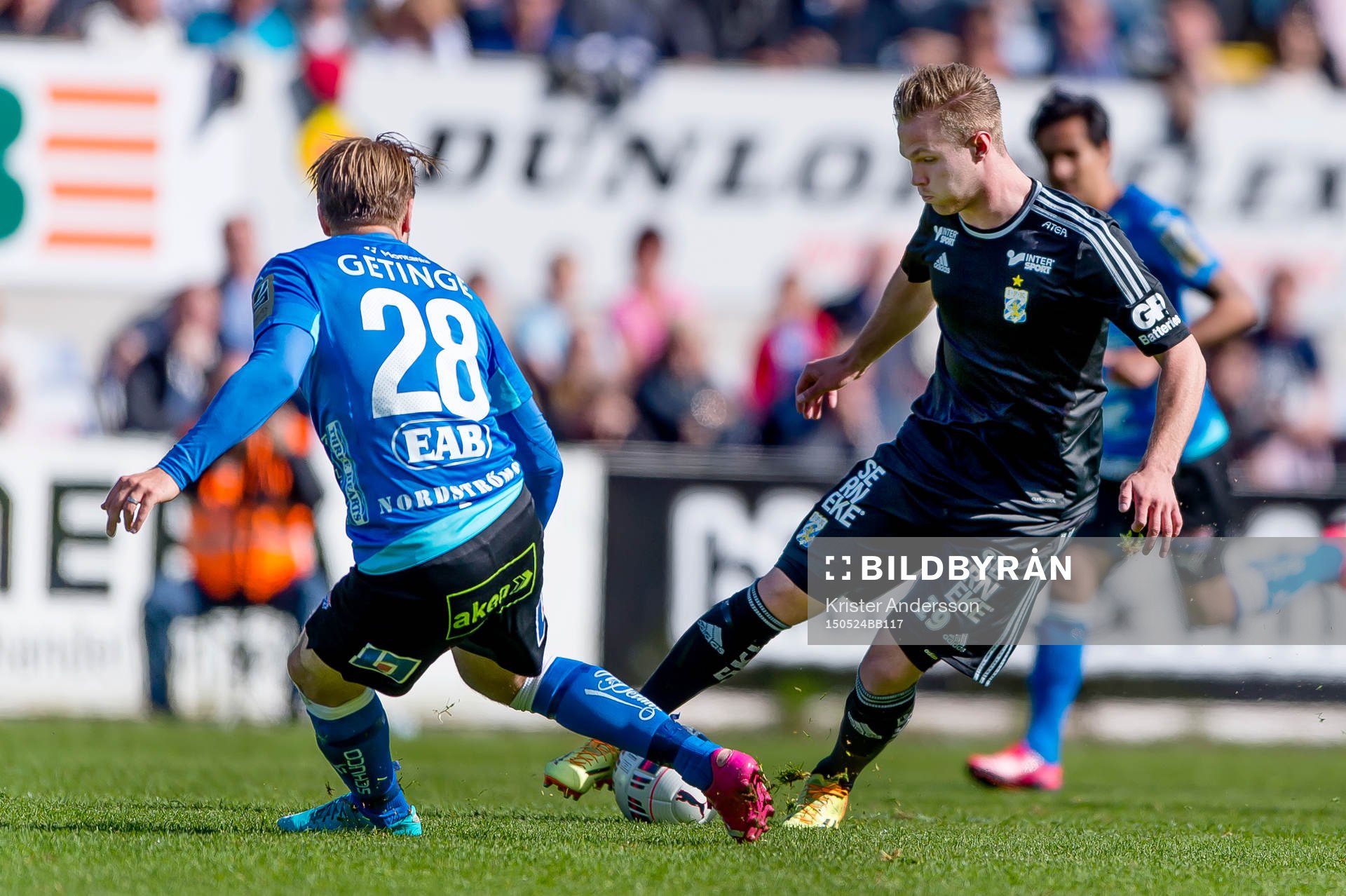 Halmstads Jesper Westerberg och IFK Göteborgs Gustav