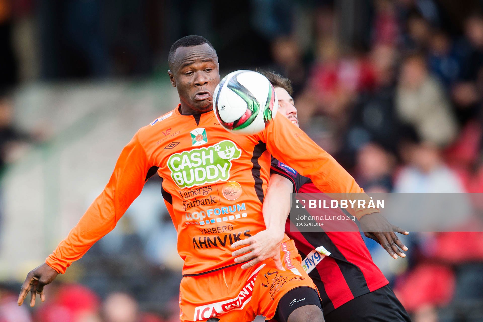 Varbergs Nsima Peter och Brommapojkarnas Gabriel Petrovic