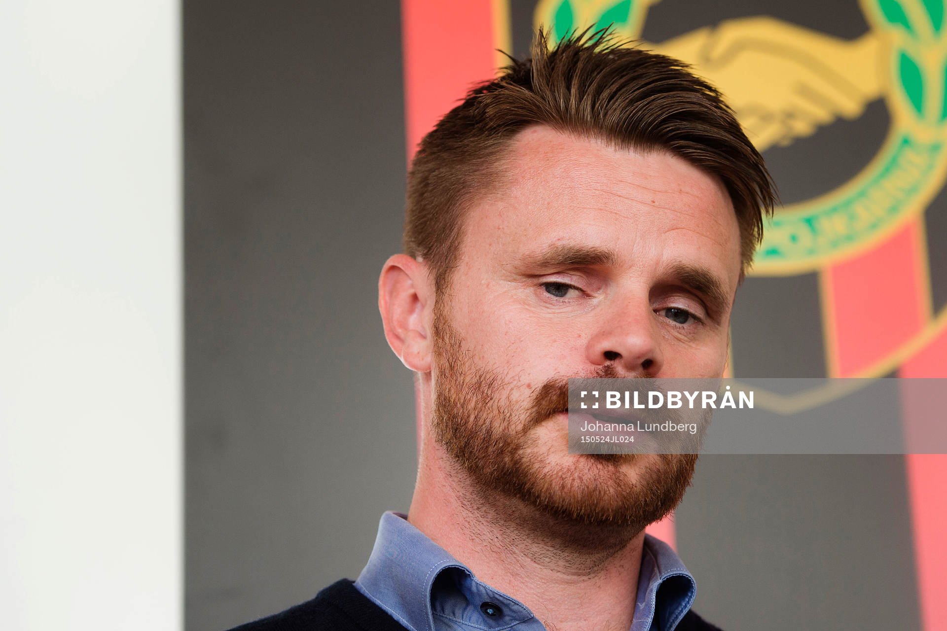 Brommapojkarnas tränare Magni Fannberg Magnusson deltar i