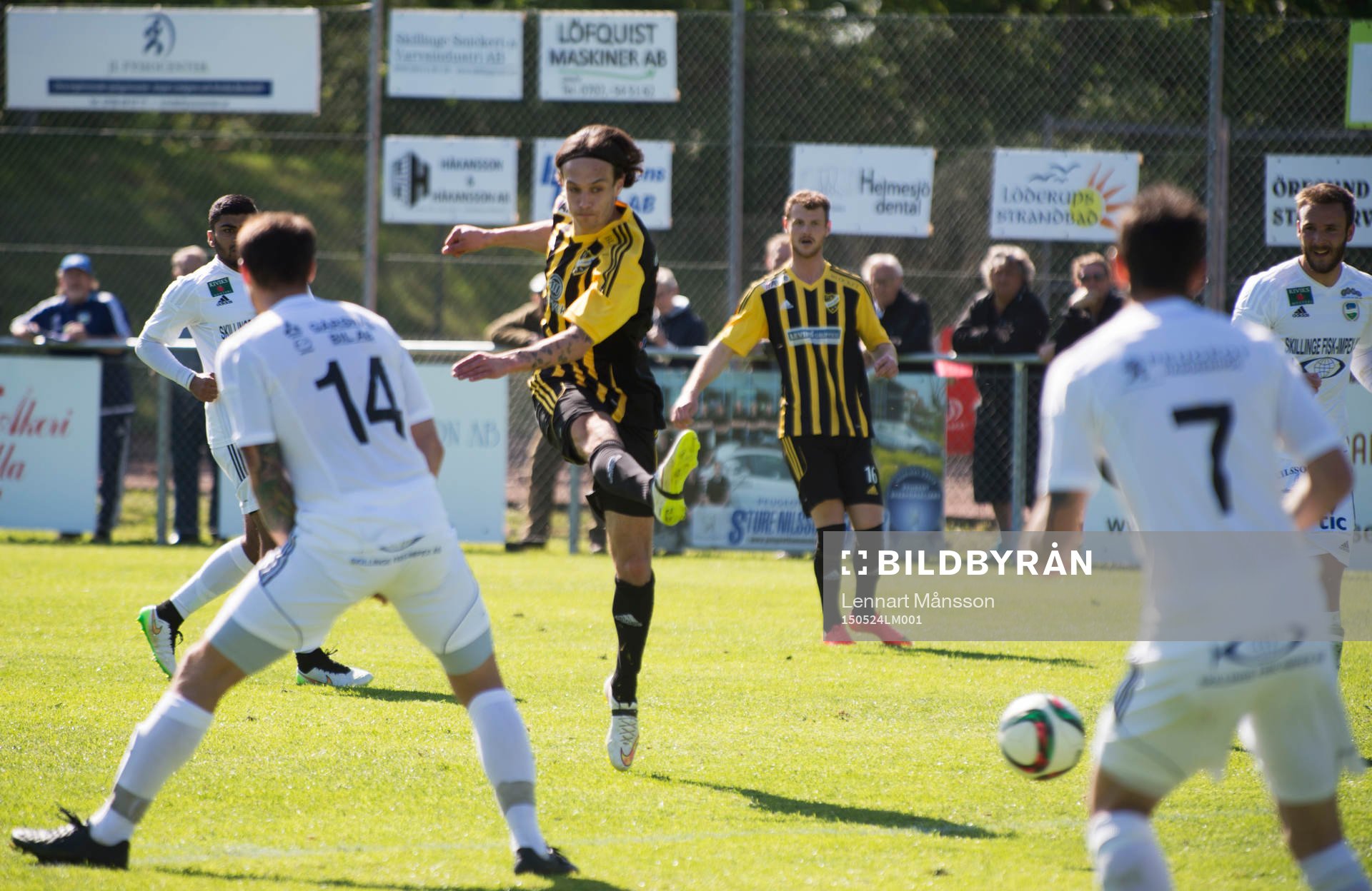IFK Hässleholms Karim Al-Asi i matchen i division 2 mellan