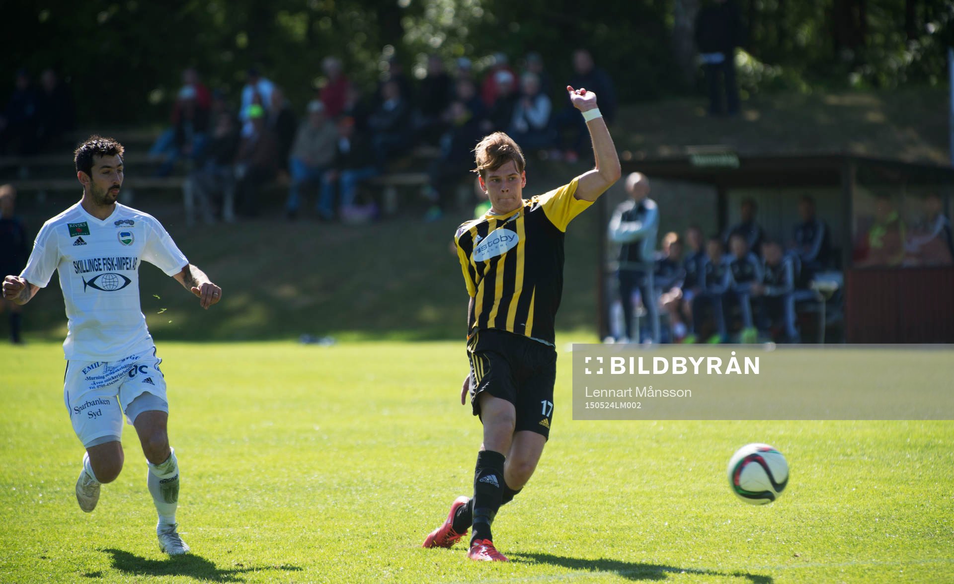 IFK Hässleholms Filip Ranmo gör segermålet 0-1 i matchen