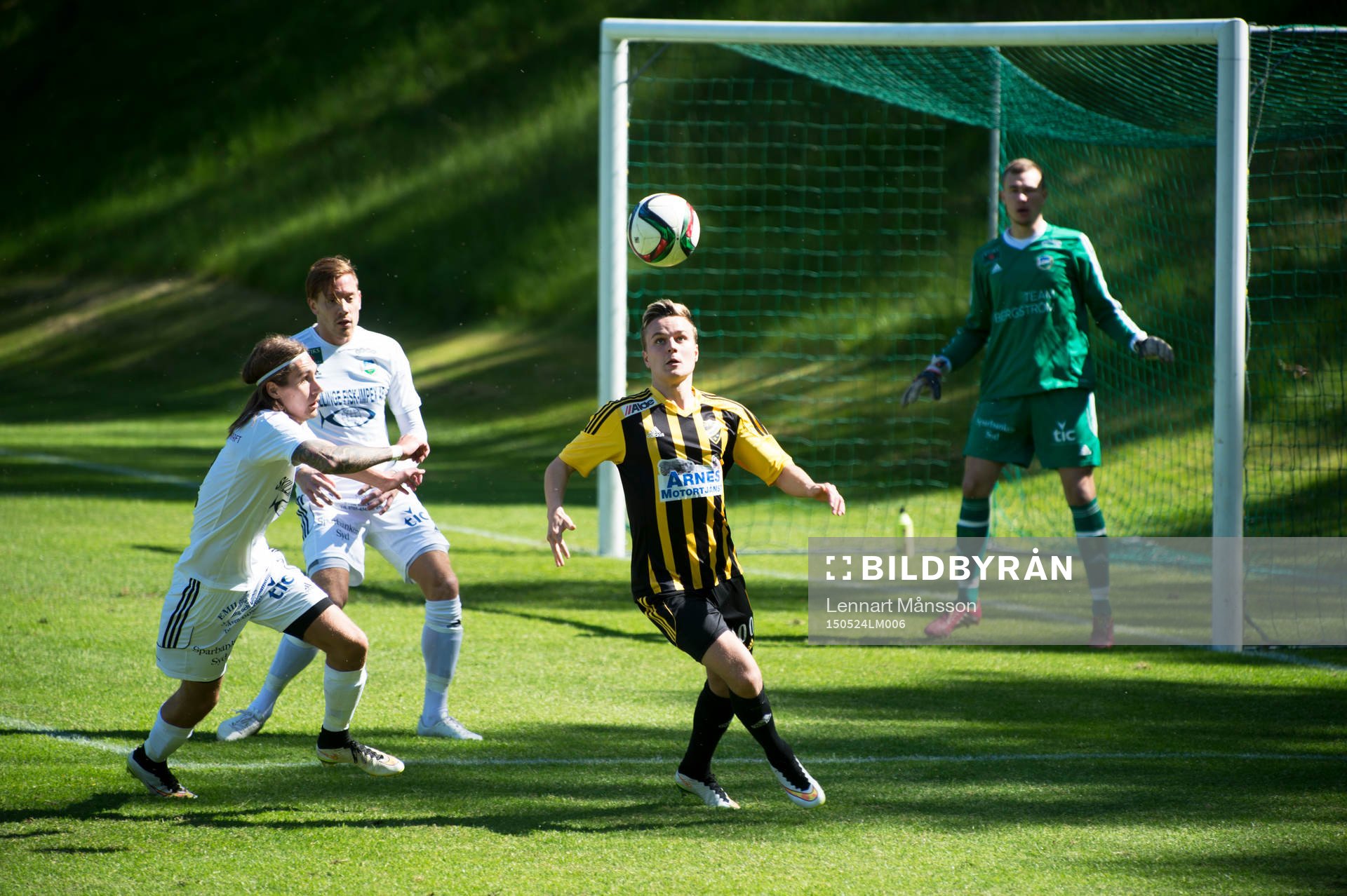 IFK Hässleholms Danny Gunnarsson i matchen i division 2