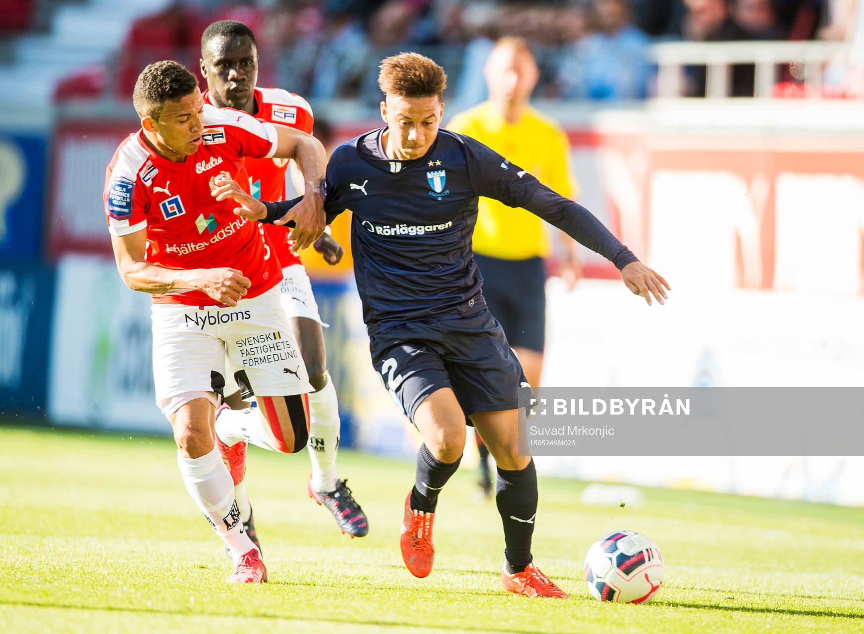 Kalmars Emin Nouri och Malmö FFs Tobias Sana