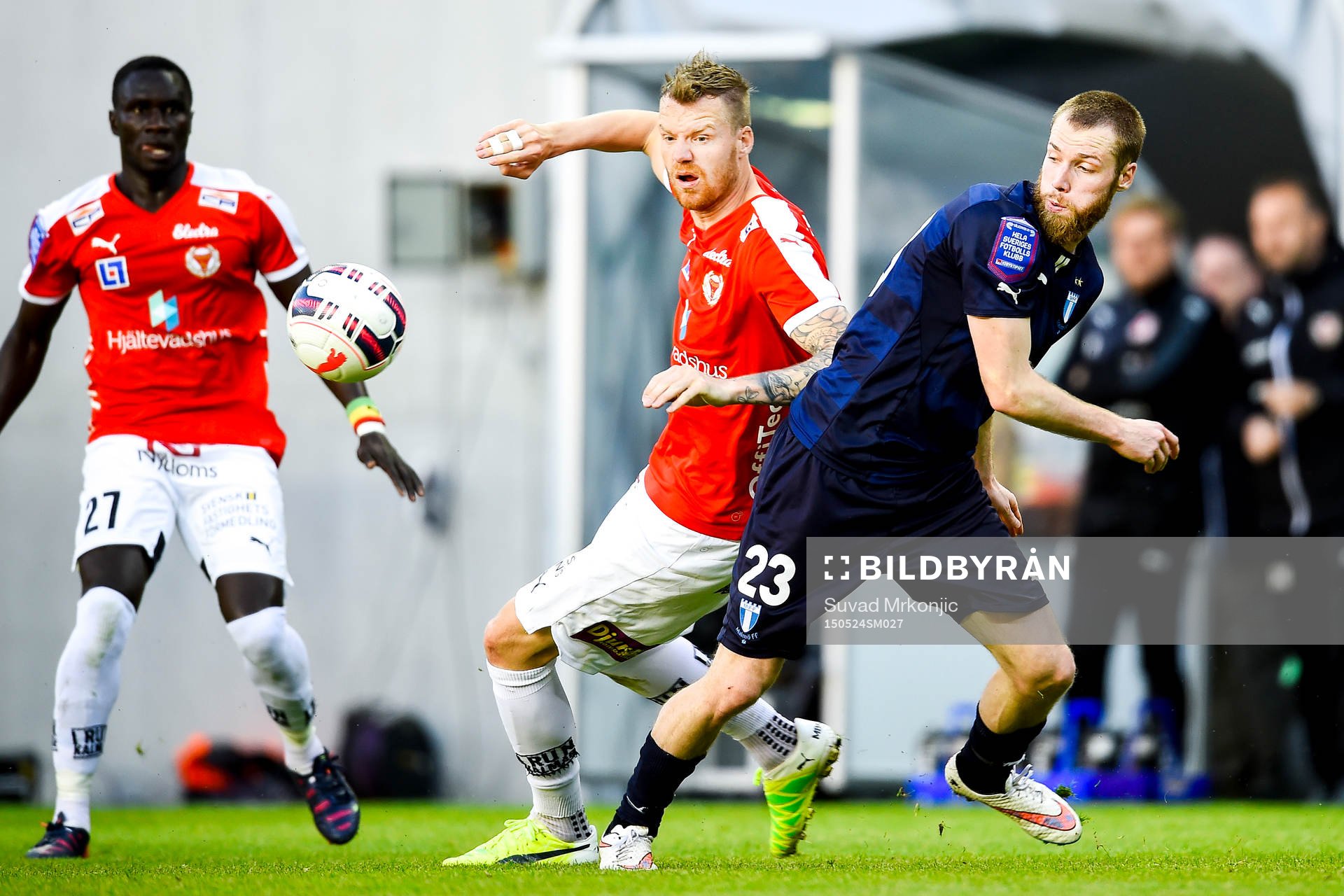 Kalmars Marcus Nilsson och Malmö FFs Jo Inge Berget