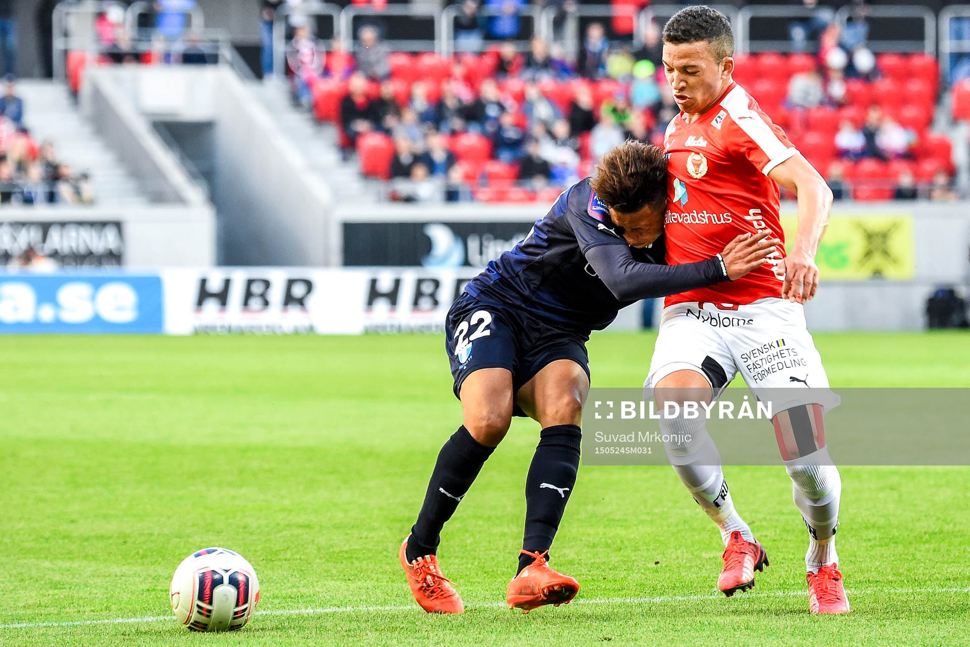 Malmö FFs Tobias Sana och Kalmars Ismael Silva Lima