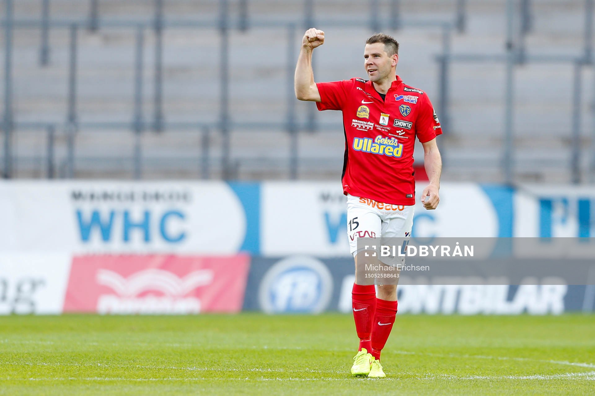 Falkenbergs Stefan Rodevåg jublar