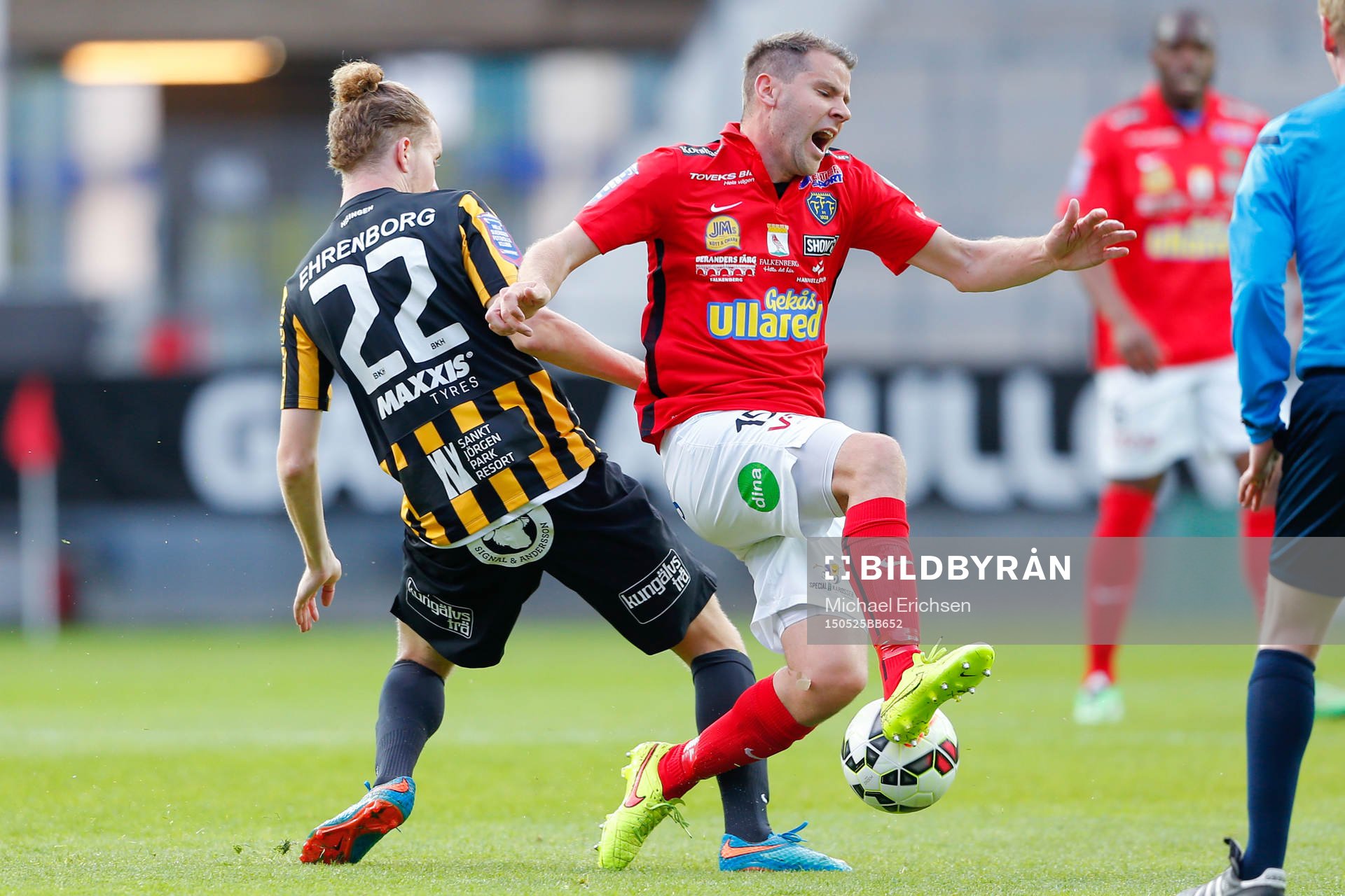 Häckens Samuel Gustafson och Falkenbergs Stefan Rodevåg