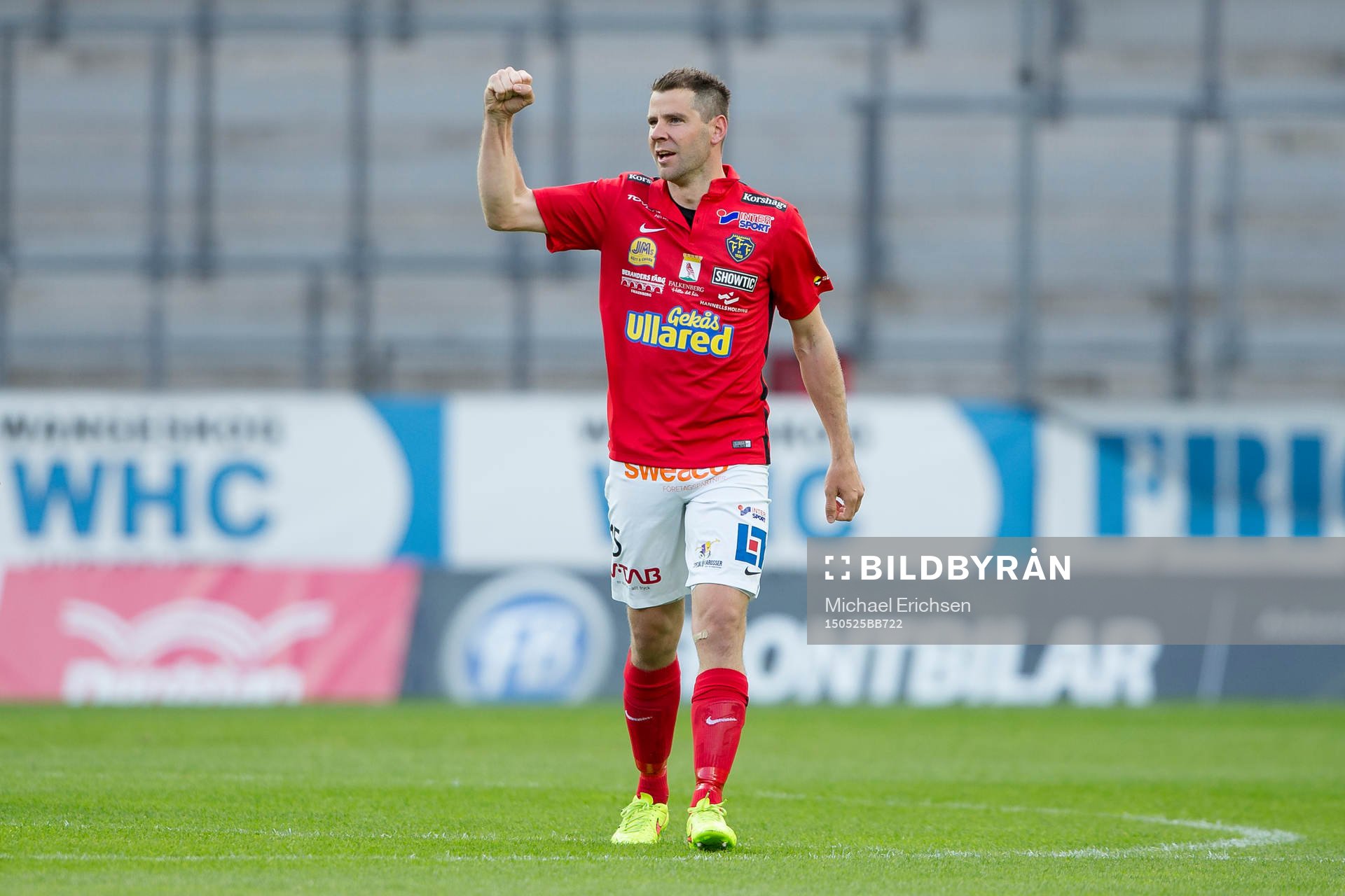 Falkenbergs Stefan Rodevåg jublar