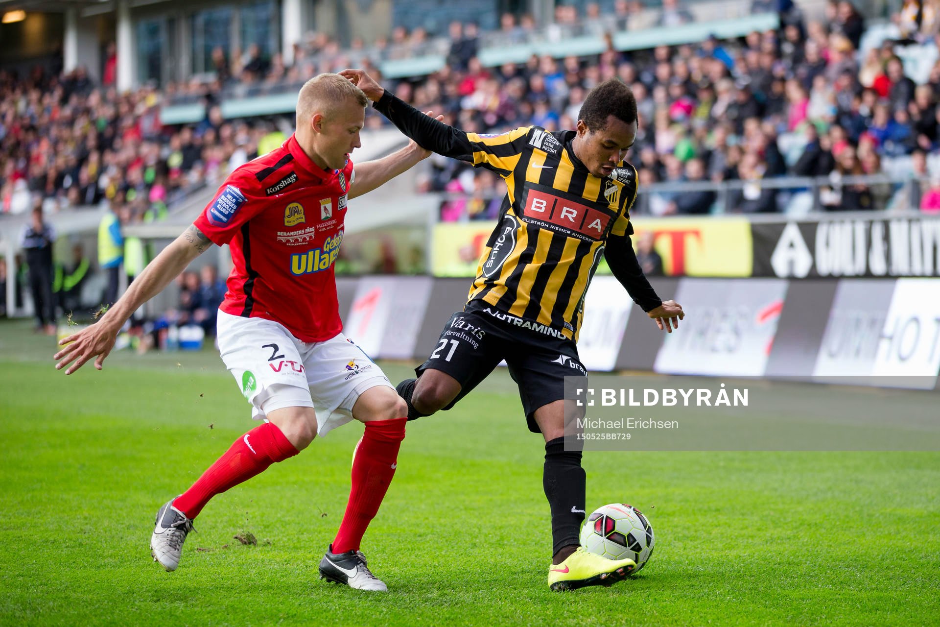 Häckens Nasiru Mohammed mot Falkenbergs Rasmus Sjöstedt