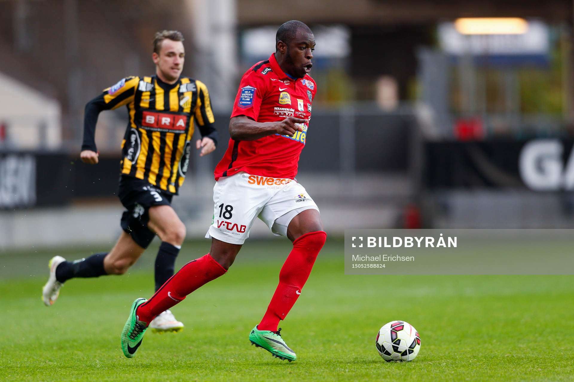 Falkenbergs Hakeem Araba och Häckens Jasmin Sudic