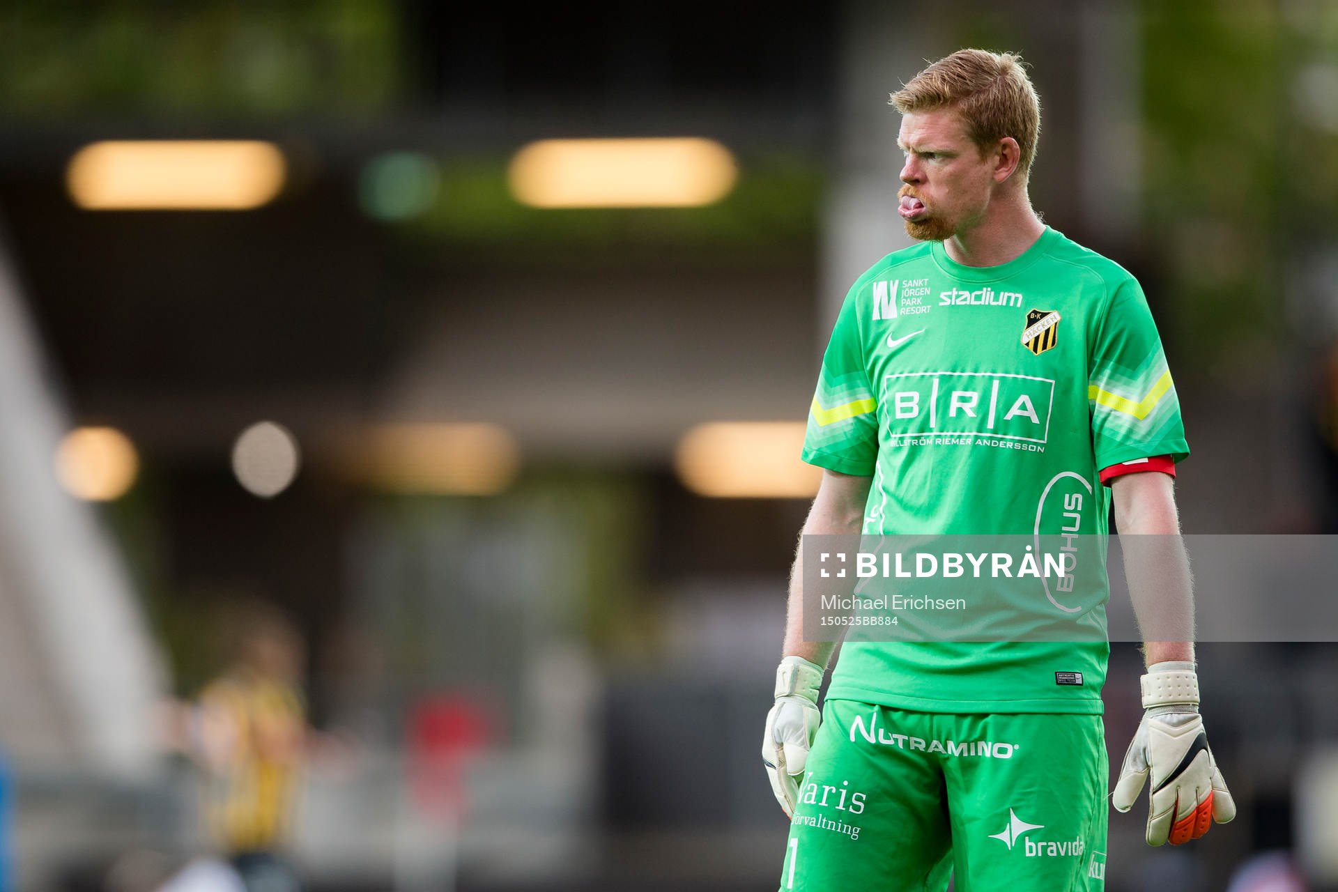 Häckens målvakt Christoffer Källqvist deppar