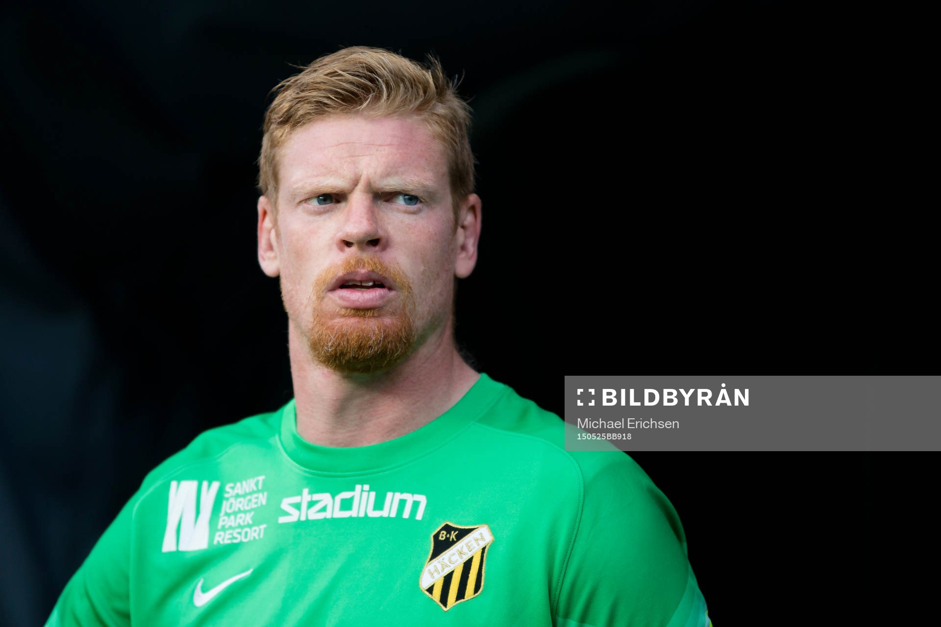 Häckens målvakt Christoffer Källqvist innan