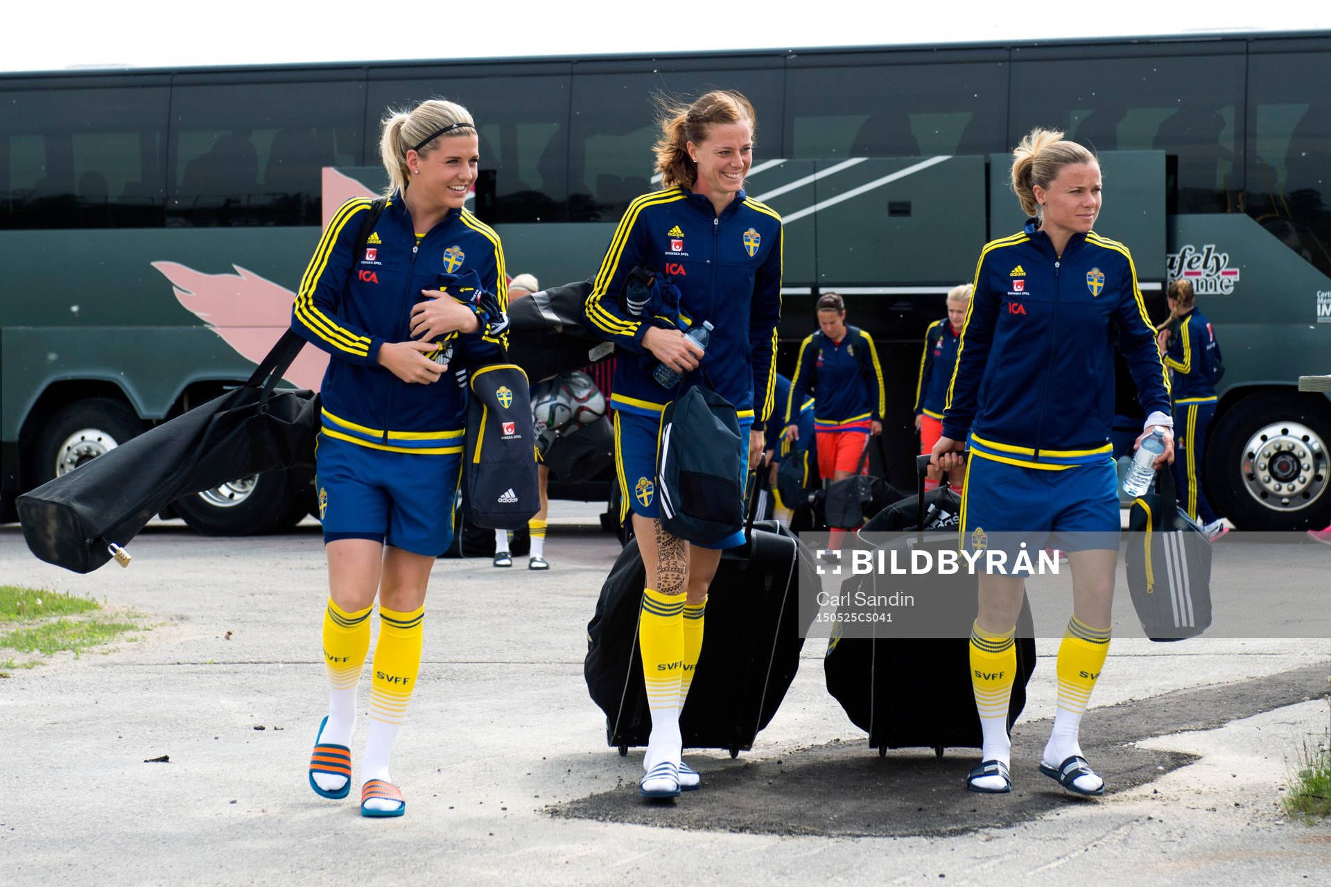 Sveriges Olivia Schough, Lotta Schelin och Sara Thunebro