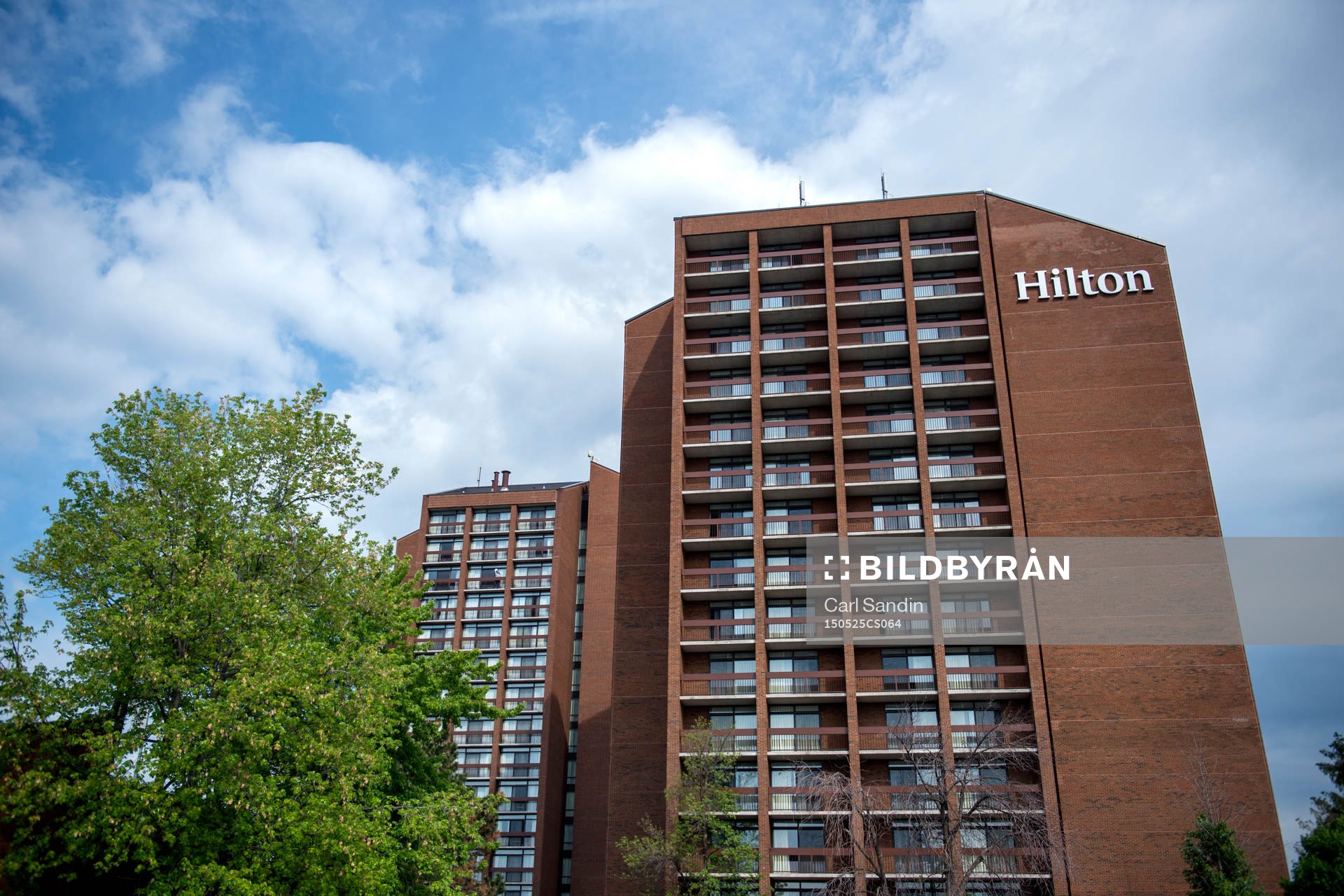 Vy över spelarnas hotell