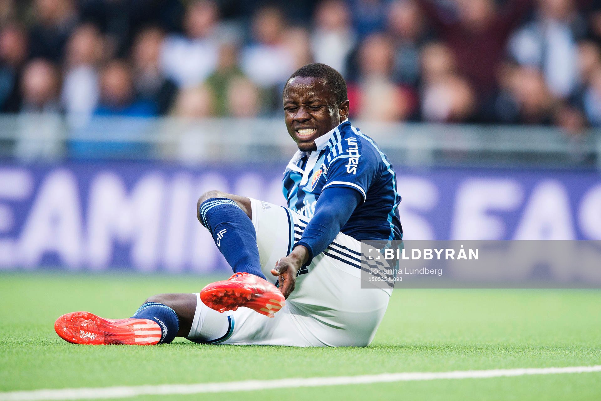 Djurgårdens Nyasha Mushekwi har ont