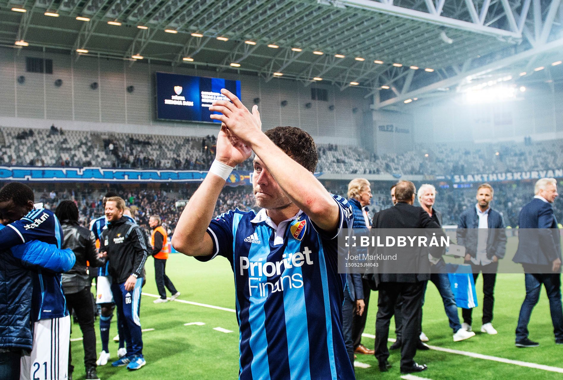 Djurgårdens Kerim Mrabti jublar