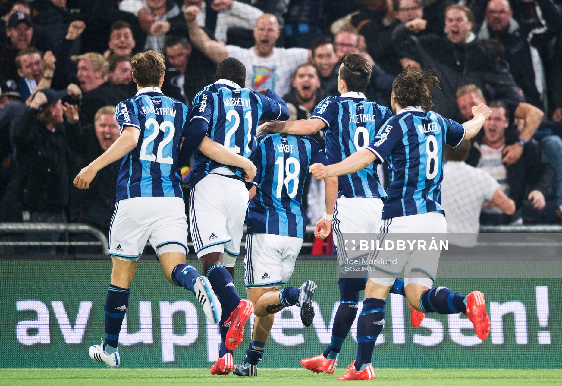 Djurgårdens Jesper Karlström, Nyasha Mushekwi, Kerim