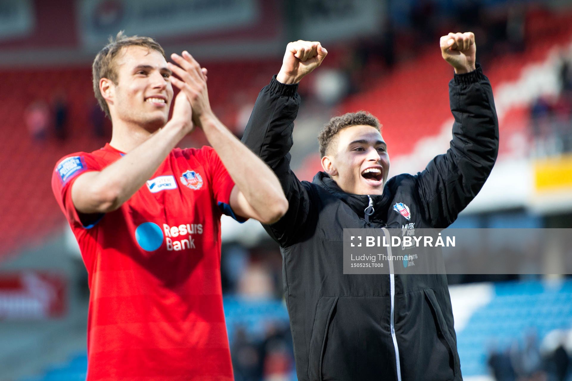 Helsingborgs Frederik Helstrup Jensen och Jordan Larsson