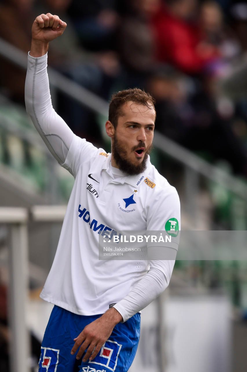 Norrköpings Emir Kujovic jublar