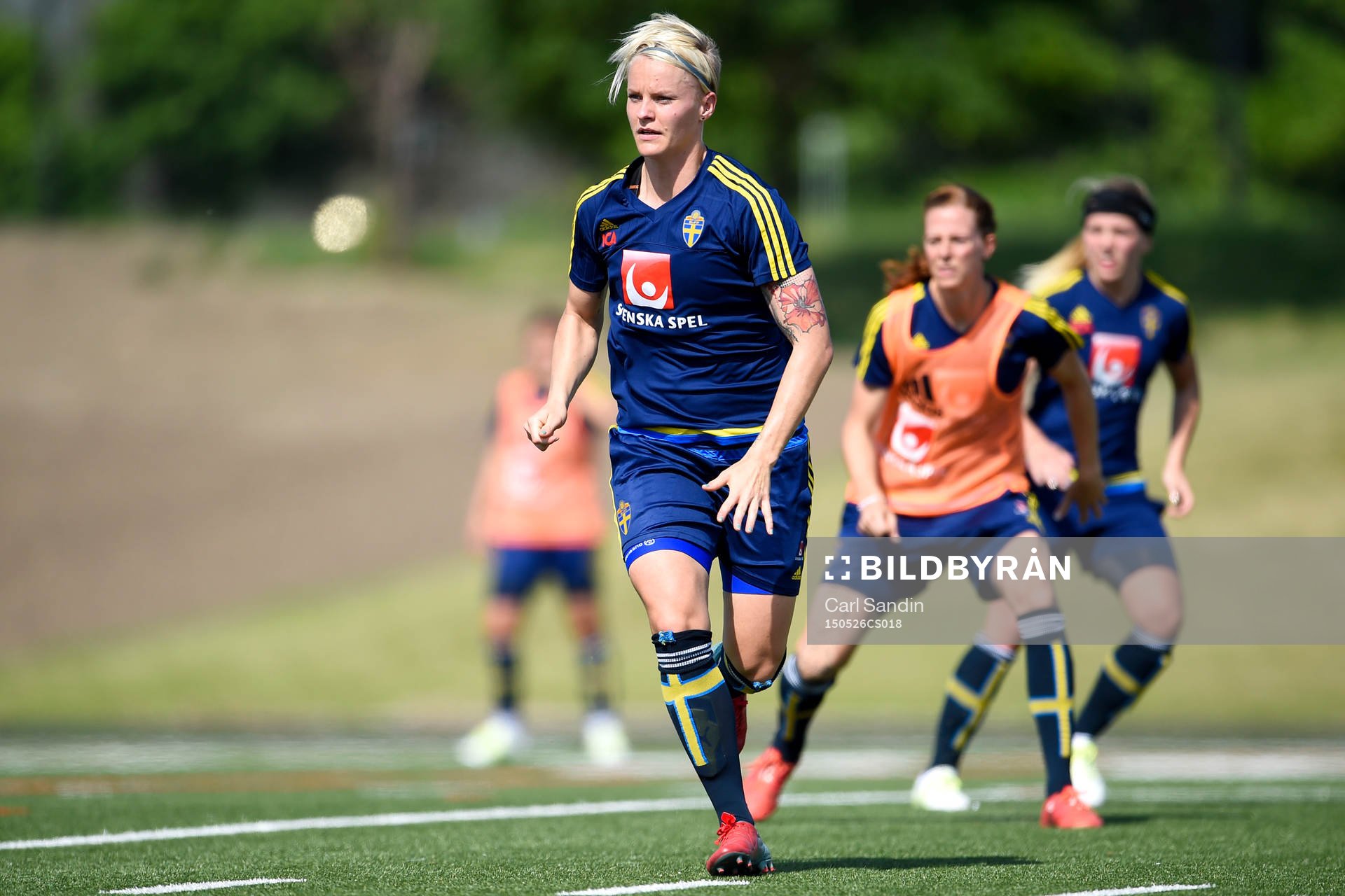 Sveriges Nilla Fischer under en träning med landslaget den 26 maj 2015 i Toronto.