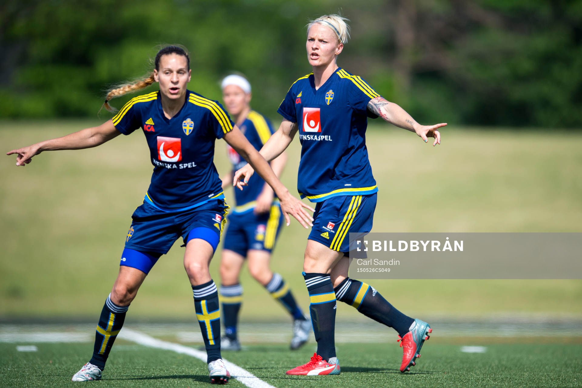Sveriges Charlotte Rohlin och Nilla Fischer