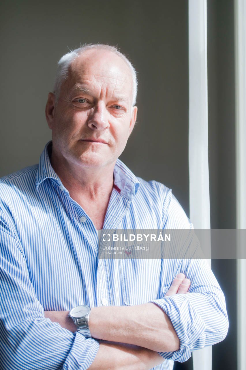 Jan Engström, dopingkontrollansvarig på Riksidrottsförbundet, poserar för ett porträtt den 26 maj 2015 i Stockholm. 
