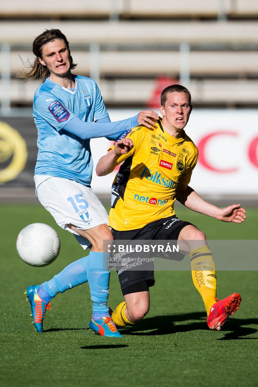 Elfsborgs Anton Lans och Malmö FFs Pawel Cibicki