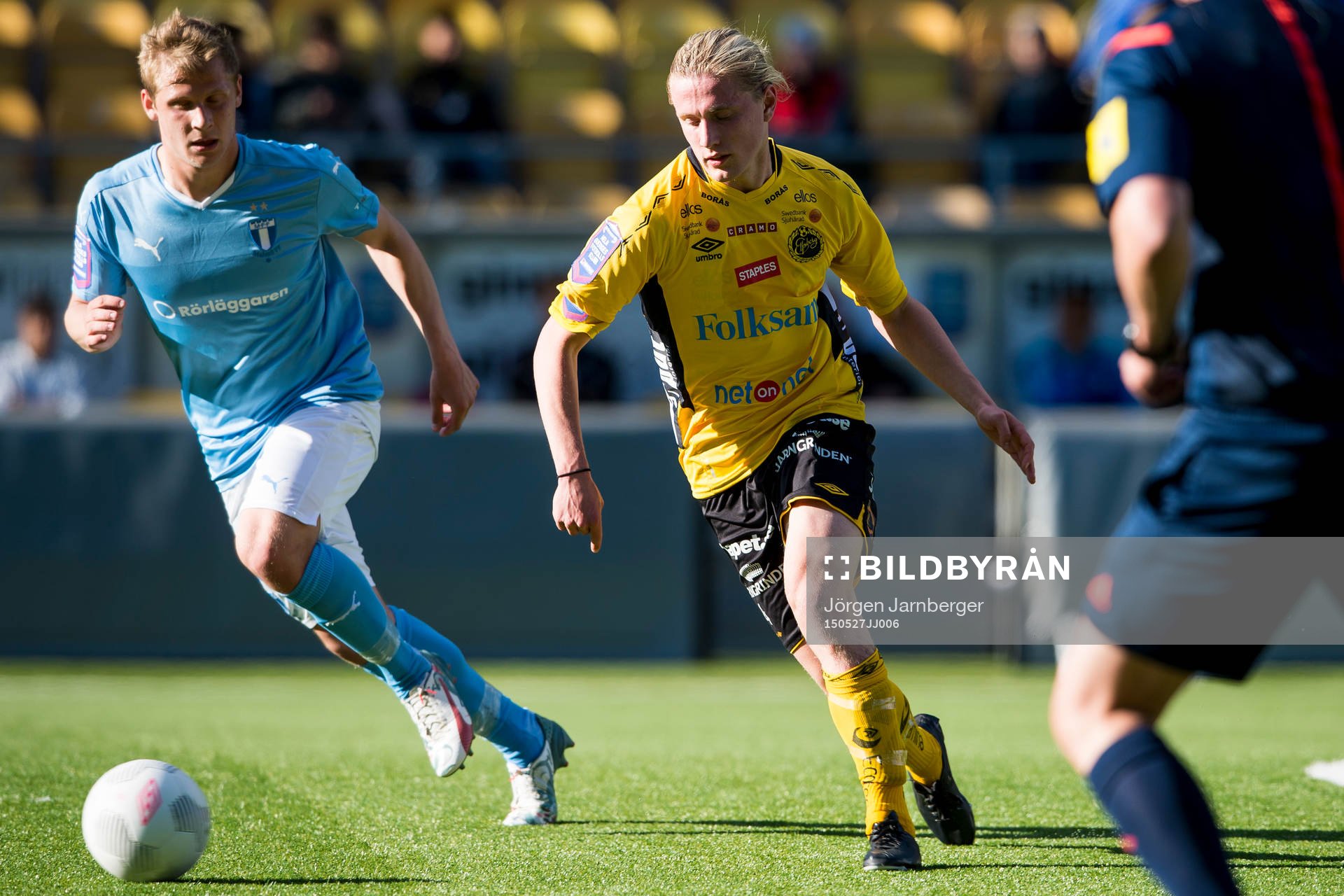 Elfsborgs Viktor Götesson och Malmö FFs Erik Andersson