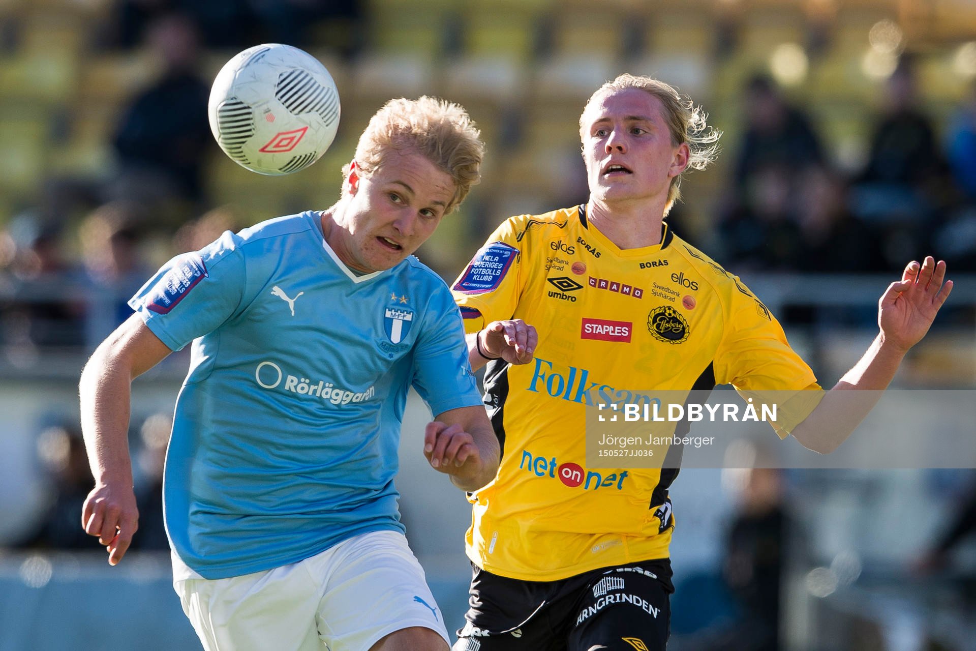 Malmö FFs Franz Brorsson och Elfsborgs Viktor Götesson