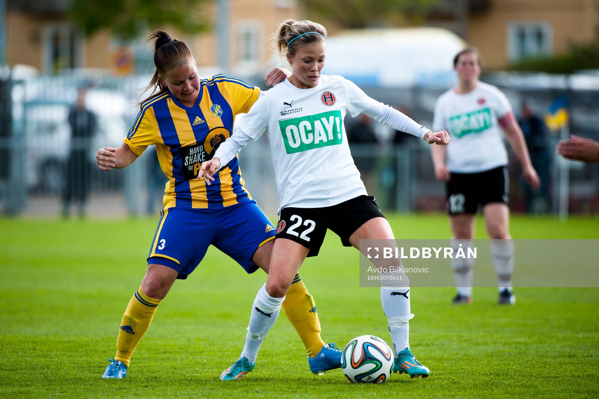 Hittarps Mathilda Härner och Eskilsminnes Sandra Wuopio