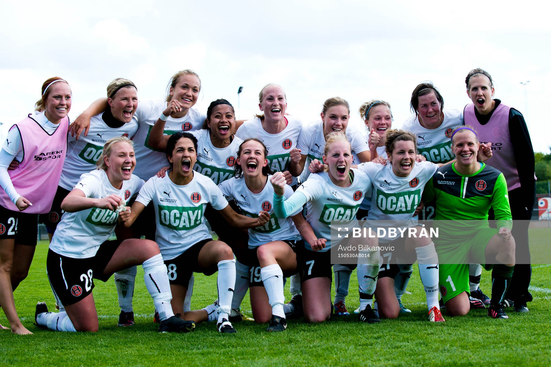 Hittarps spelare jublar