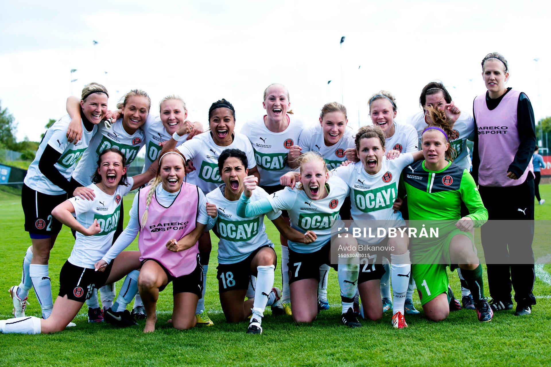 Hittarps spelare jublar