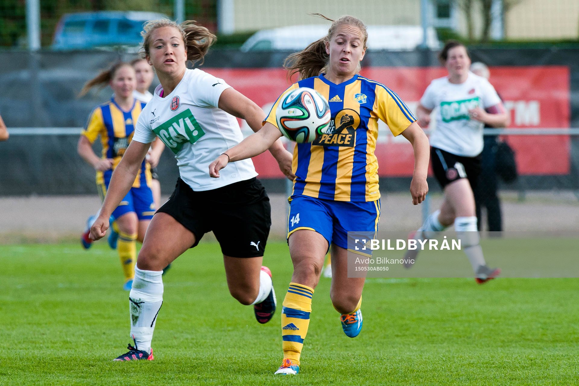 Eskilsminnes Matilda Eriksson och Hittarps Maroelle Karlsson