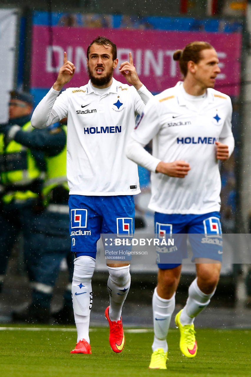 Norrköpings Emir Kujovic jublar