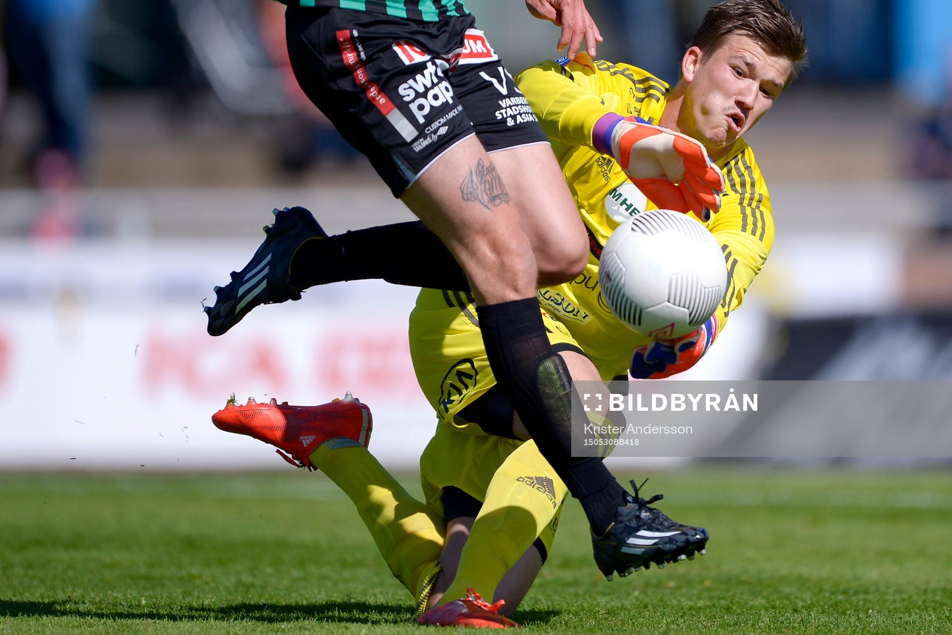 Degerfors målvakt August Strömberg