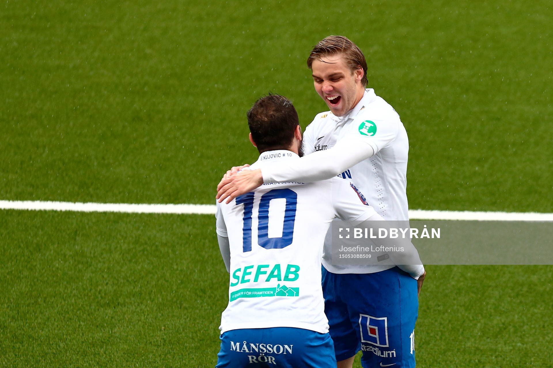Norrköpings Christoffer Nyman kramar om Emir Kujovic som