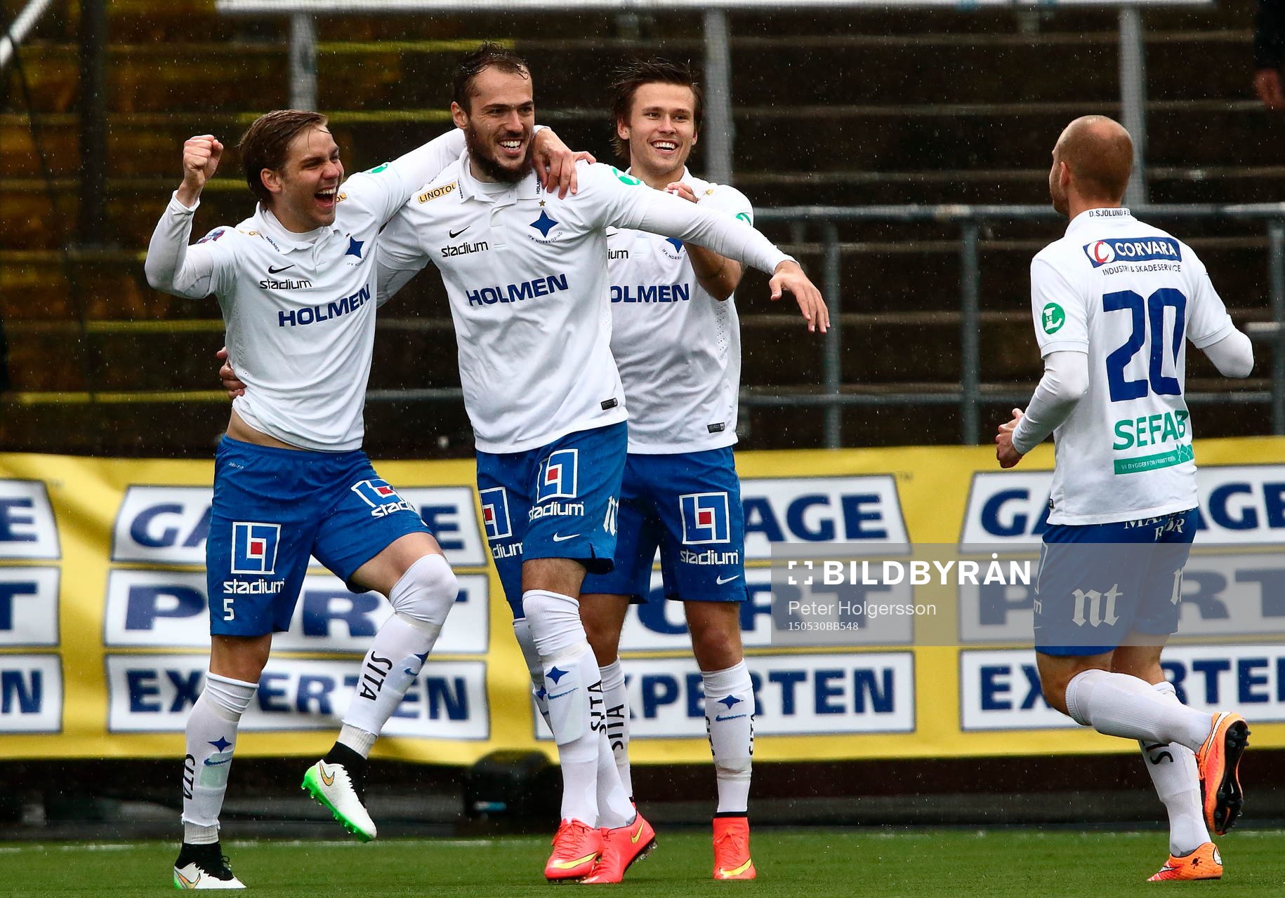 Norrköpings Christoffer Nyman, Emir Kujovic och Arnór