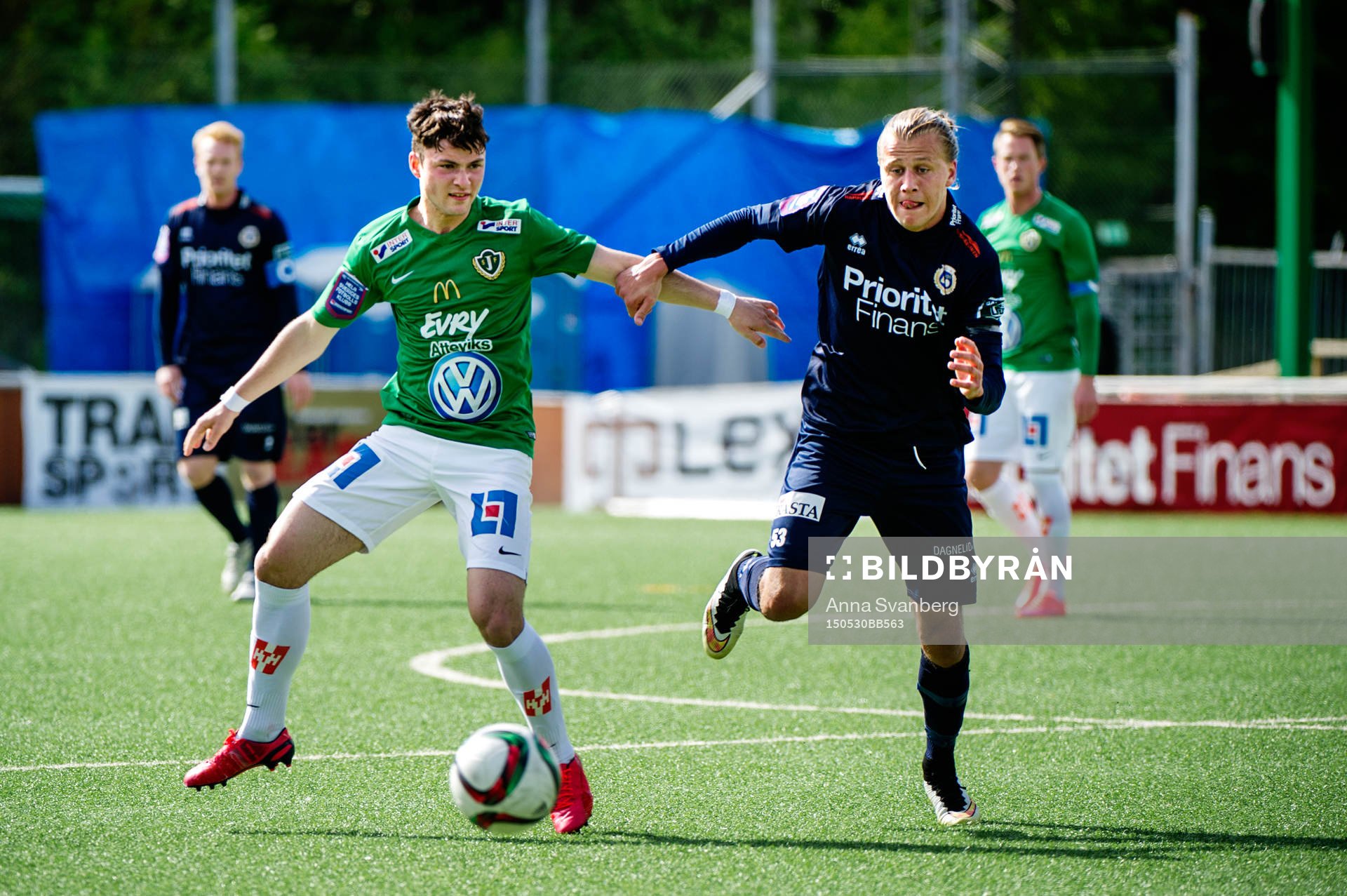Utsiktens Jesper Westermark och Jönköpings Jonathan Tamimi