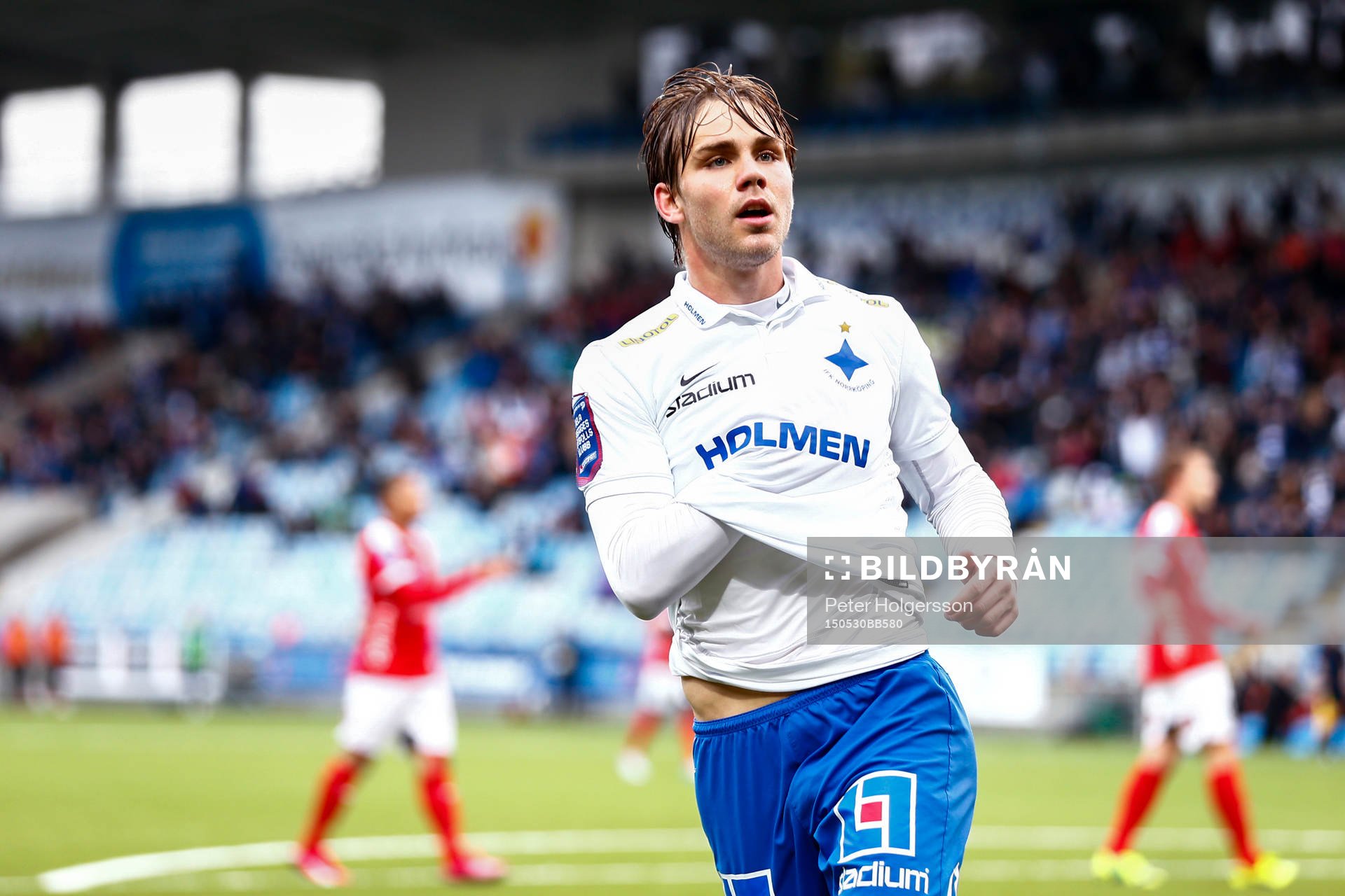 Norrköpings Christoffer Nyman jublar