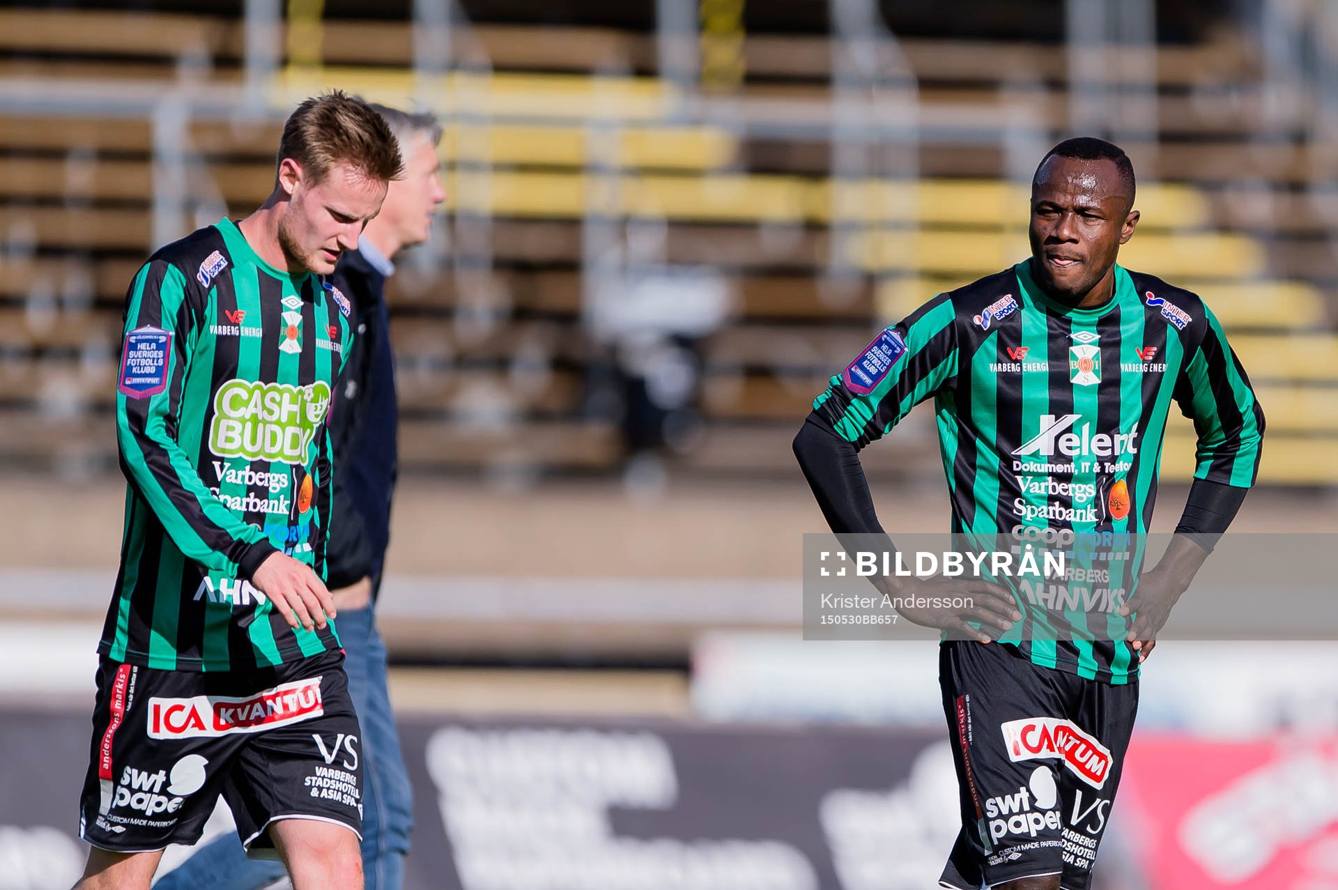 Varbergs Pär Asp och Nsima Peter deppar