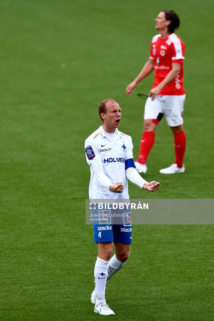 Norrköpings Andreas Johansson jublar och Kalmars Marcus