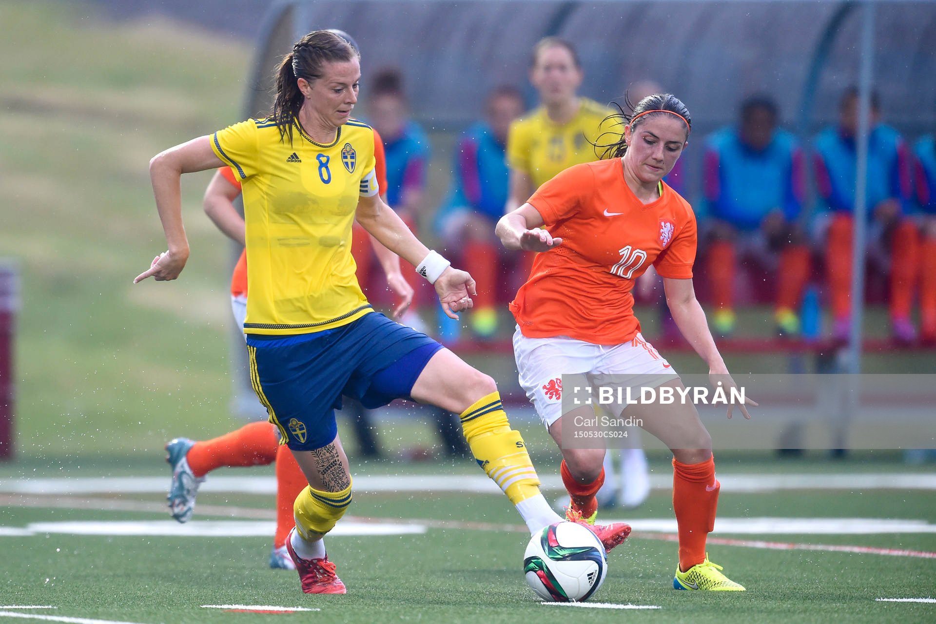Sveriges Lotta Schelin och Nederländernas Danielle van de