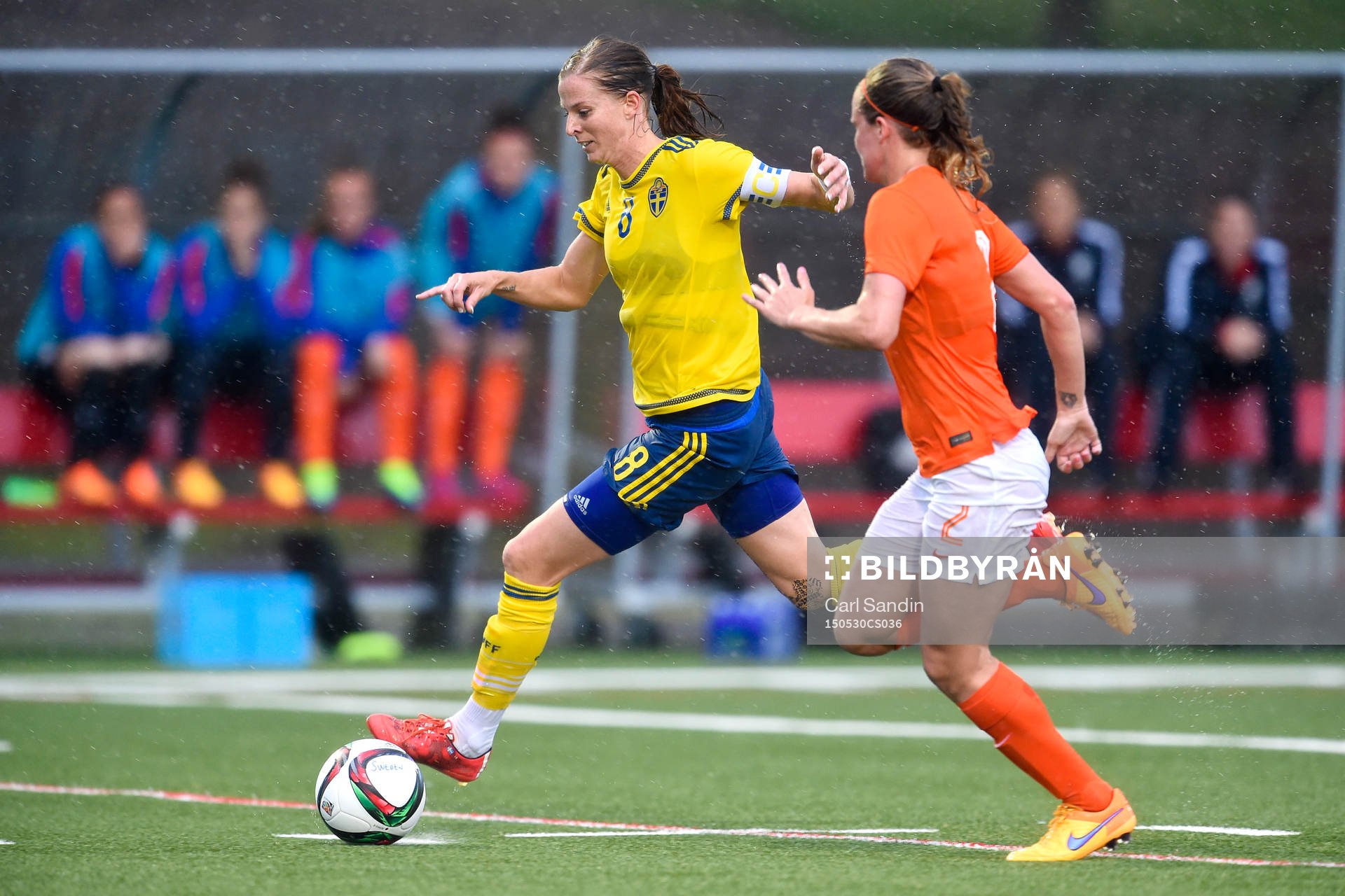 Sveriges Lotta Schelin och Nederländernas Desiree van
