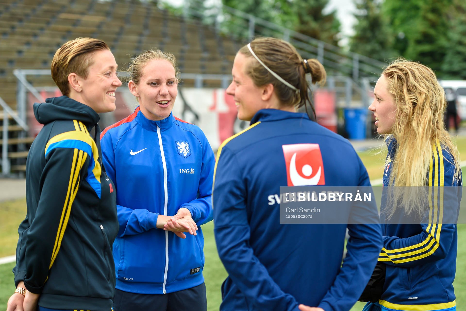 Sveriges Therese Sjögran, Lina Nilsson, Elin Rubensson och