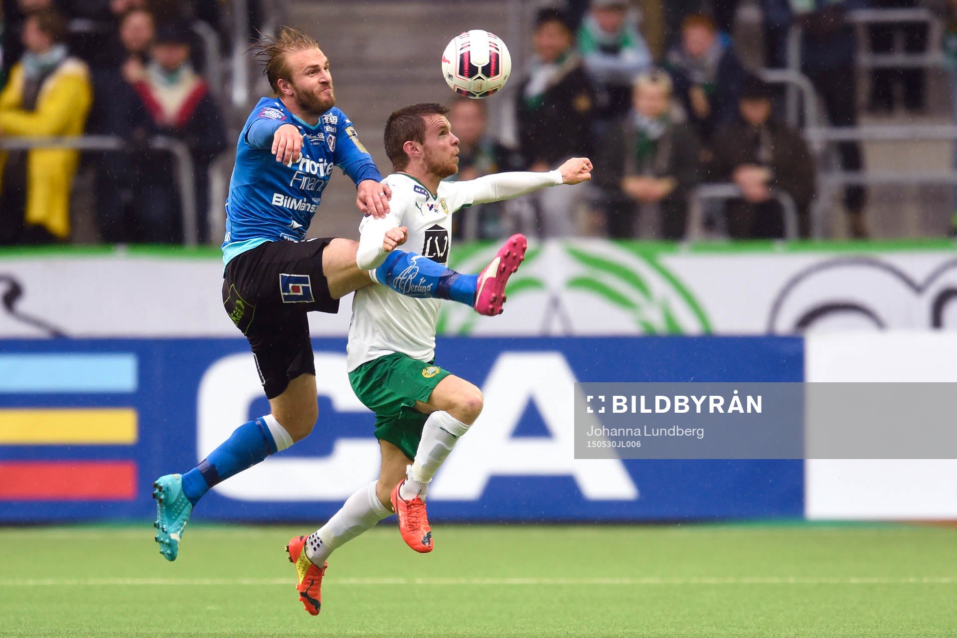 Hammarbys Måns Söderqvist och Halmstads Jesper Westerberg