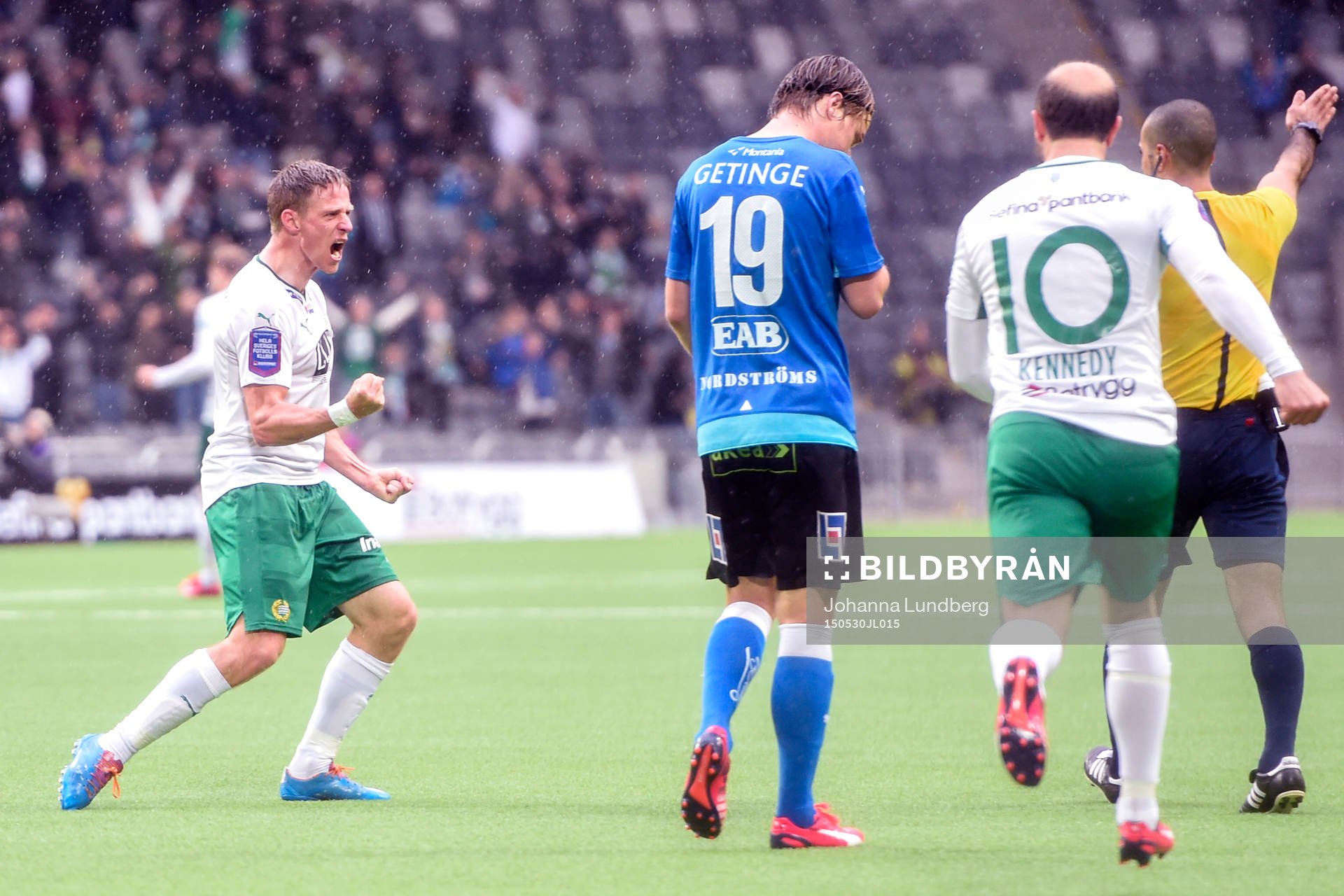 Hammarbys Jan Gunnar Solli jublar