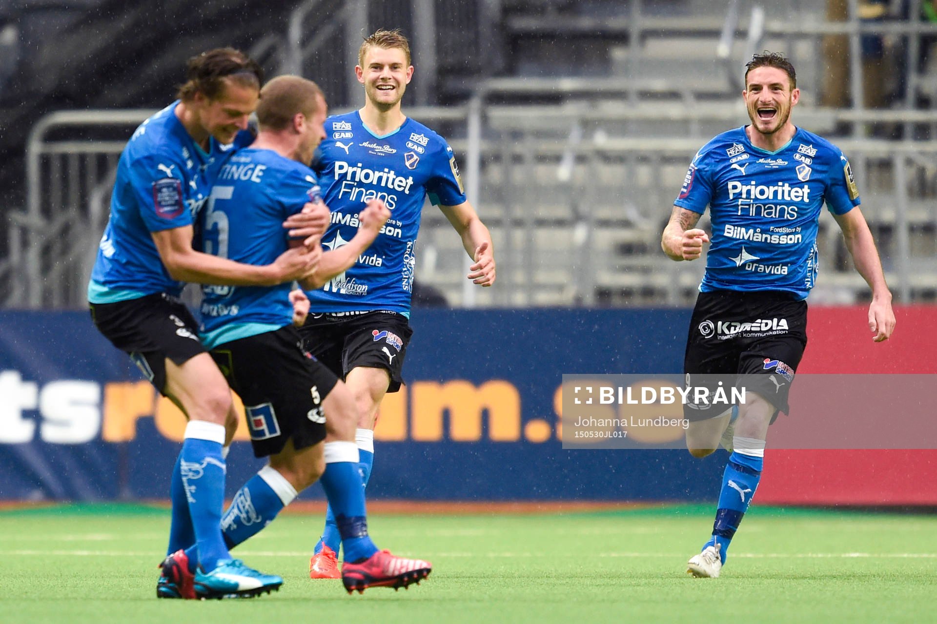 Halmstads Christoffer Andersson jublar