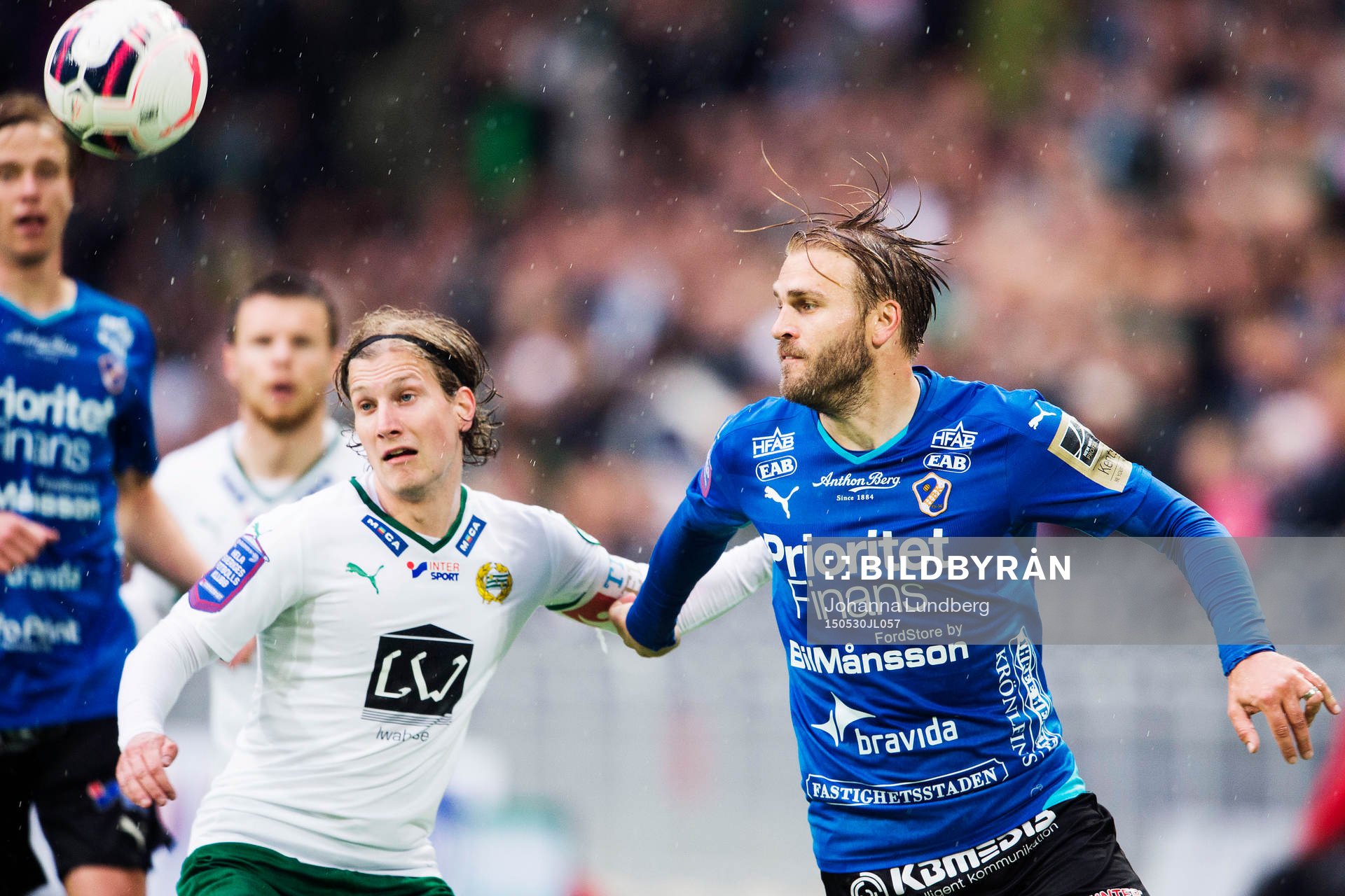 Hammarbys Oliver Silverholt och Halmstads Jesper Westerberg